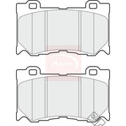 Apec Front Brake Pad Set PAD1709