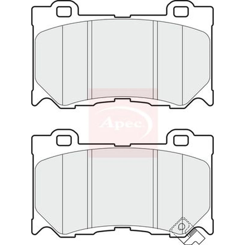 Apec Front Brake Pad Set PAD1709