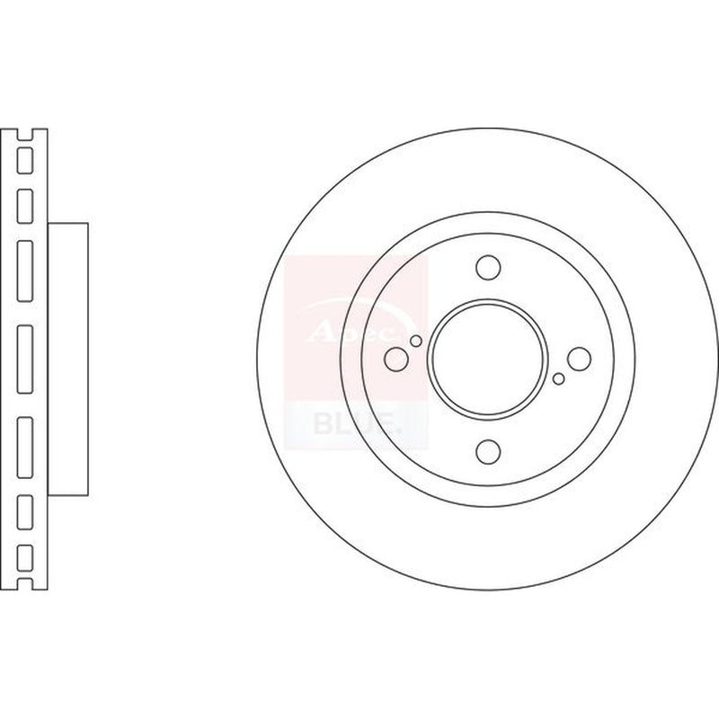 Apec 2 x Vented Front Brake Discs SDK6944