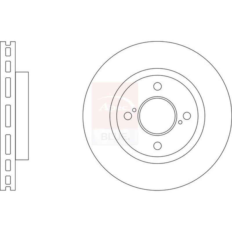 Apec 2 x Vented Front Brake Discs SDK6944