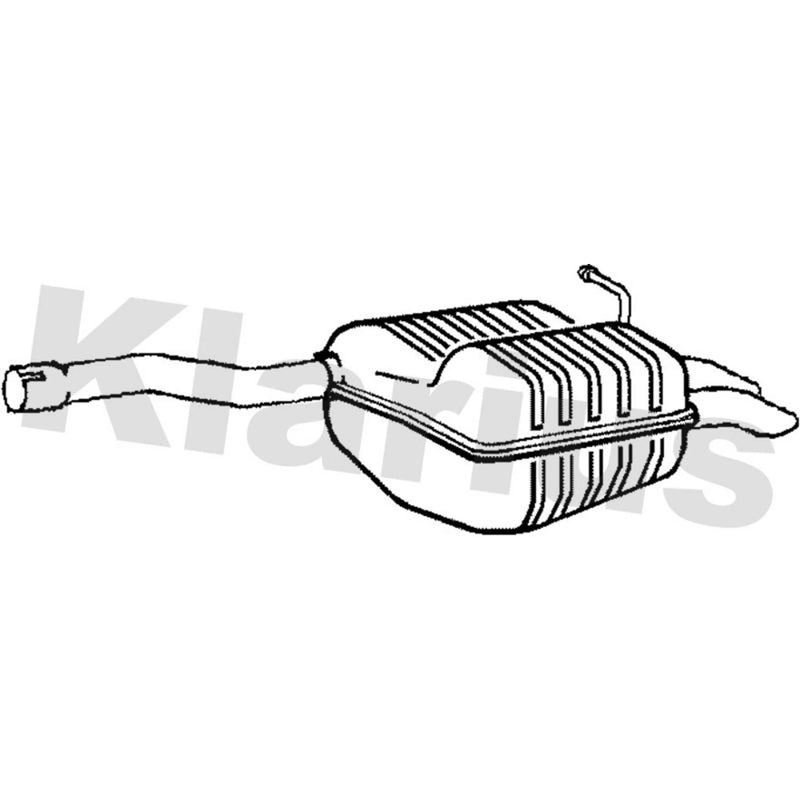 Klarius Box With Tail Pipe Rear VW724W