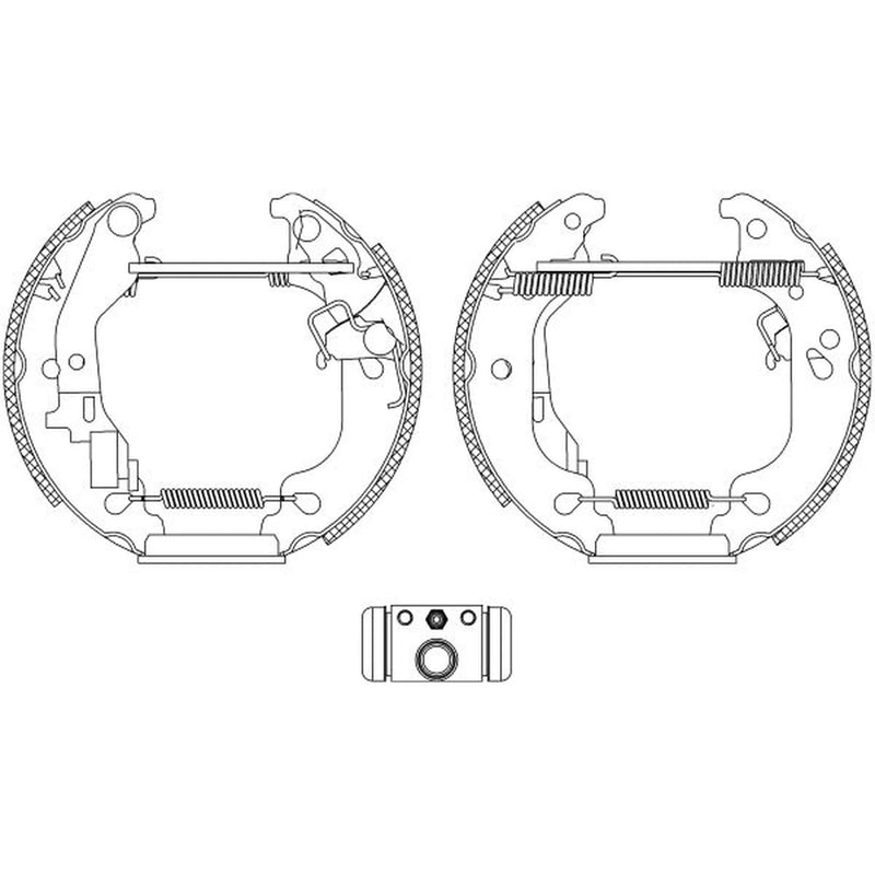 Mintex Brake Shoe Set Axle Kit MSP221