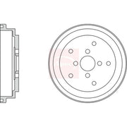 Apec Brake Drum Assembly Rear DRM9187