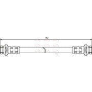 Apec Brake Hydraulic Hose Line Front HOS3472
