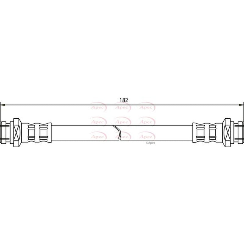 Apec Brake Hydraulic Hose Line Front HOS3472