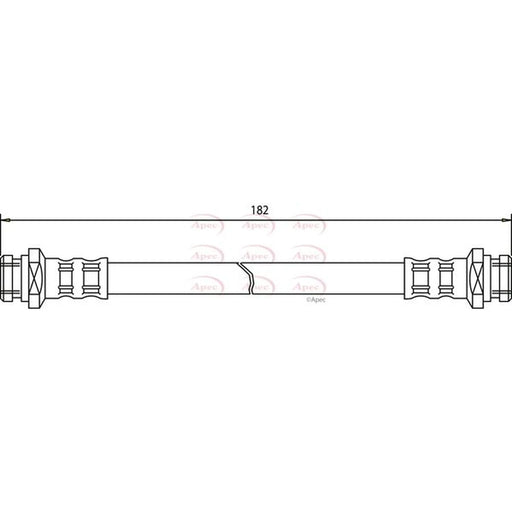 Apec Brake Hydraulic Hose Line Front HOS3472