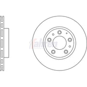 Fahren 2 x Vented Front Brake Discs FBD6543