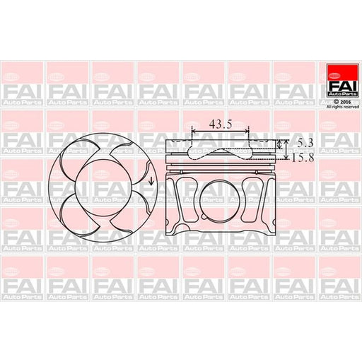 FAI Piston Cylinder Bore = PK8-000