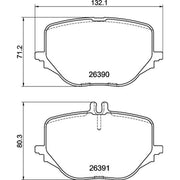 Brembo 4 x Rear Brake Pad Set P50170