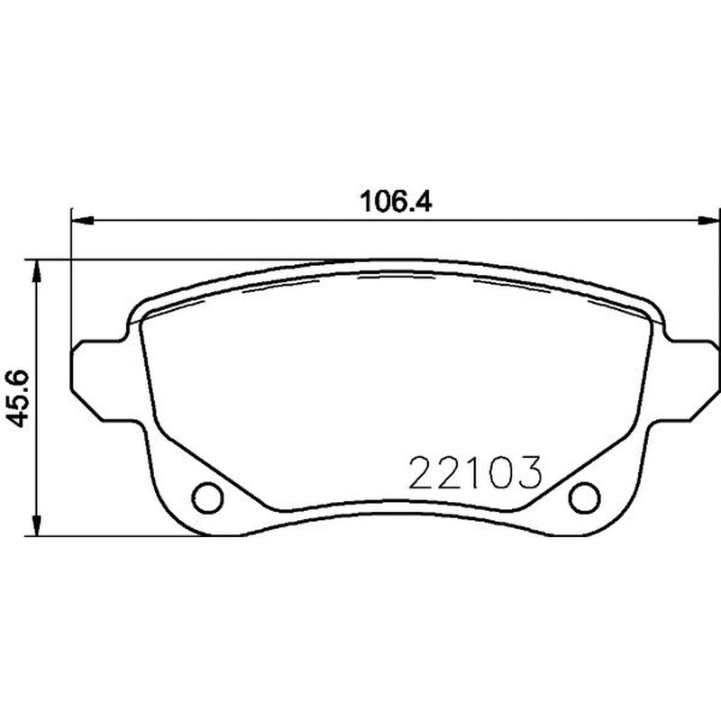 DON Rear Brake Pad Set PCP1586