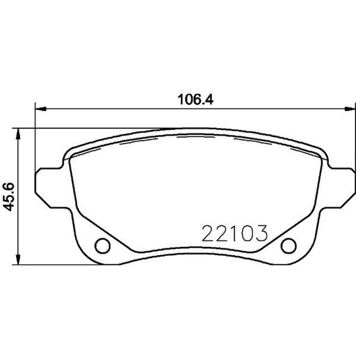 DON Rear Brake Pad Set PCP1586
