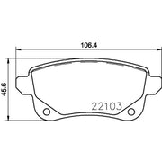 Mintex Rear Brake Pad Set MDB3765