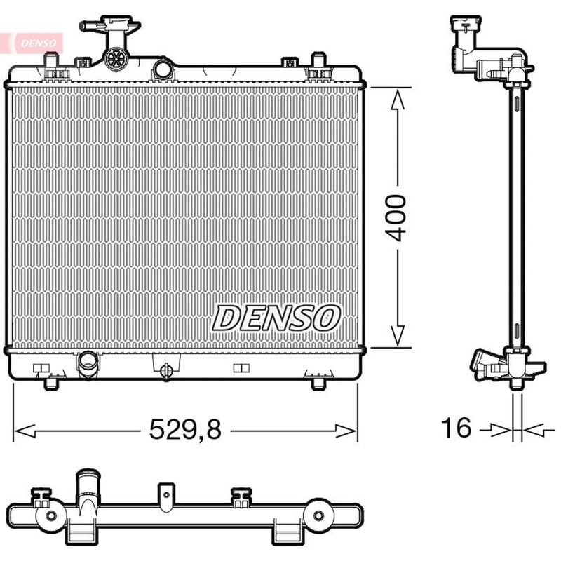 Denso Engine Radiator DRM47043