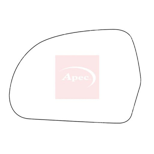 Apec Exterior Wing Mirror Glass Left AMS2087