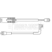 Borg & Beck Brake Pad Wear Sensor Rear BWL3032
