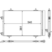 Mahle Air Conditioning Condenser AC 735 000P