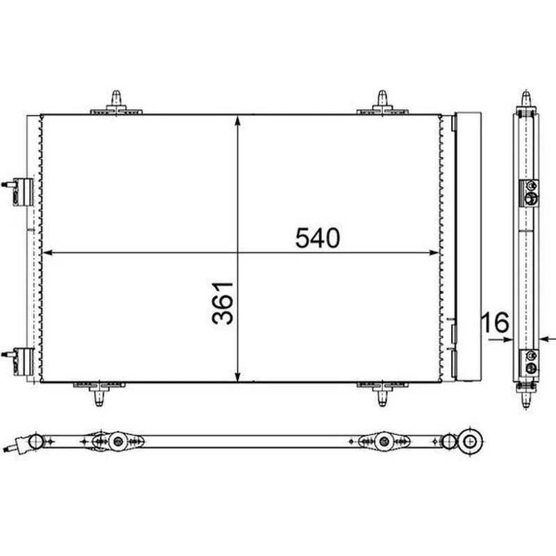 Mahle Air Conditioning Condenser AC 735 000P