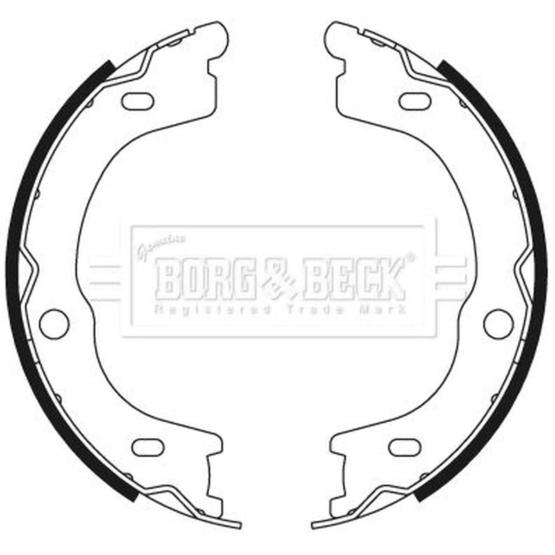 Borg & Beck Parking Brake Shoe Set BBS6499