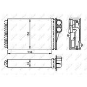 NRF Heater Matrix Core Heat Exchanger 54304