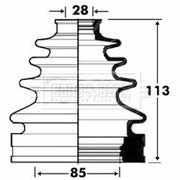 Borg & Beck Drive Shaft Bellow Kit Front Left BCB2873