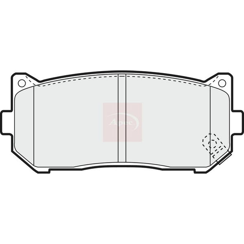 Apec Rear Brake Pad Set PAD1101