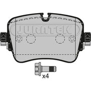 Juratek Rear Brake Pad Set JCP8537