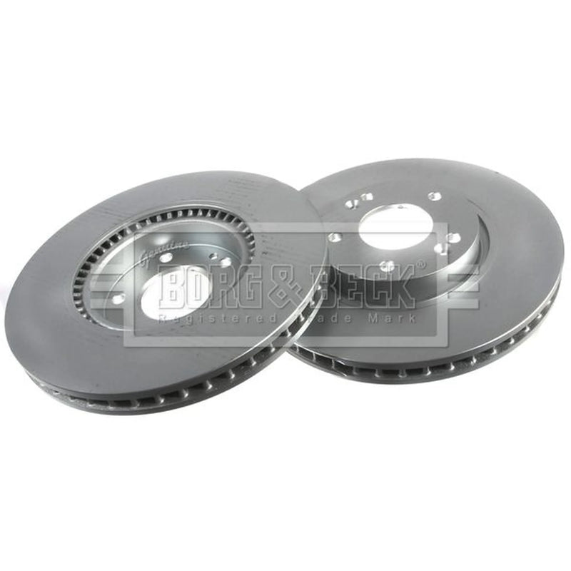 Borg & Beck 2 x Vented Front Brake Discs BBD4702