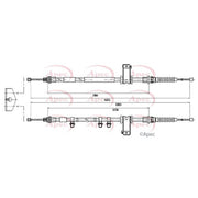 Apec Handbrake Cable Centre CAB1869