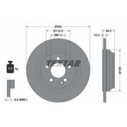 Textar 2 x Solid Rear Brake Discs 92272703