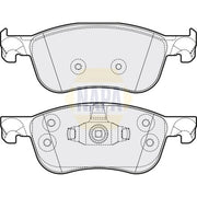 NAPA Front Brake Pad Set NBP1645