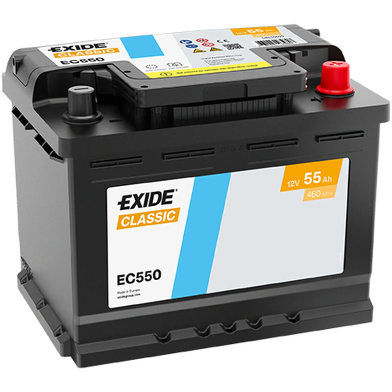 Exide Battery 12V 55Ah 480A EC550