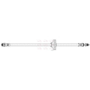 Apec Brake Hydraulic Hose Line Front HOS4303