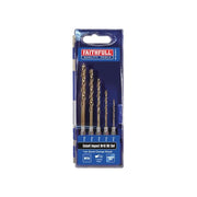 Faithfull HSSE M35 Cobalt Quick-Change Impact Drill Bit Set, 5 Piece - FAIQCSET5
