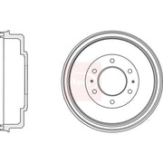 Apec Brake Drum Assembly Rear DRM9968