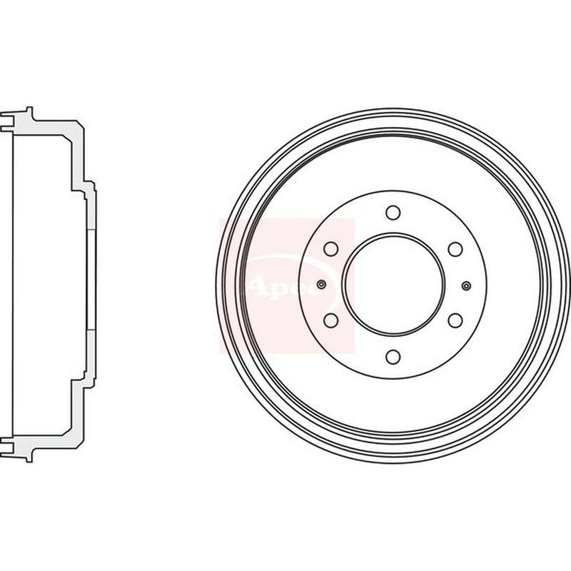 Apec Brake Drum Assembly Rear DRM9968