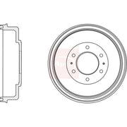 Apec Brake Drum Assembly Rear DRM9968