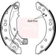 Apec Brake Shoe Set Axle Kit SHU638