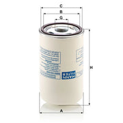 MANN-FILTER Ef 76mm LB 719/2 OE 048275000 048450000 22988166