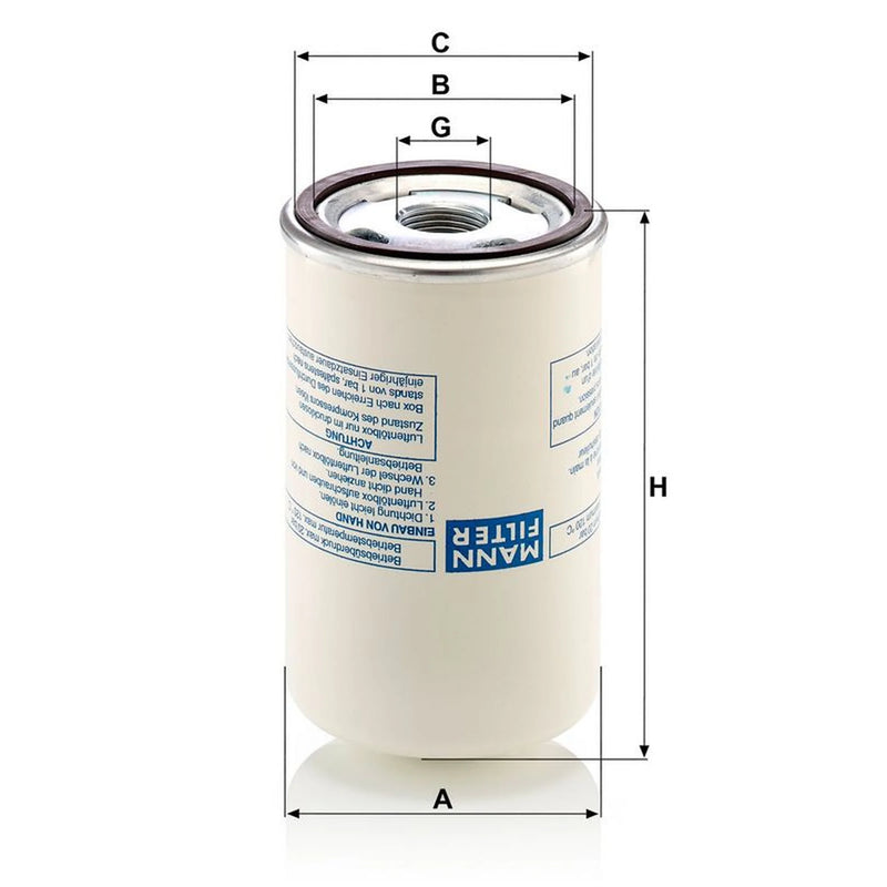 MANN-FILTER Ef 76mm LB 719/2 OE 048275000 048450000 22988166