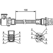 Hella Adapter Cable Tail Light 8KA 211 923-002