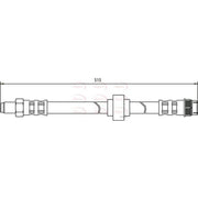Apec Brake Hydraulic Hose Line Front HOS3023