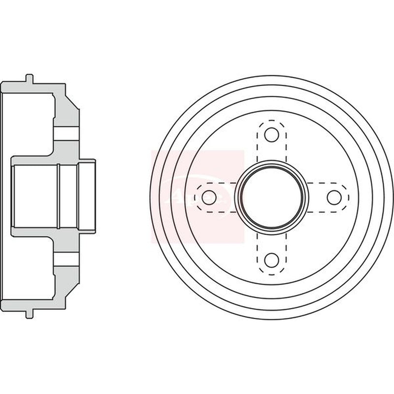 Apec Brake Drum Assembly Rear DRM9142