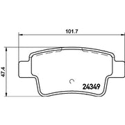 DON Rear Brake Pad Set PCP1388