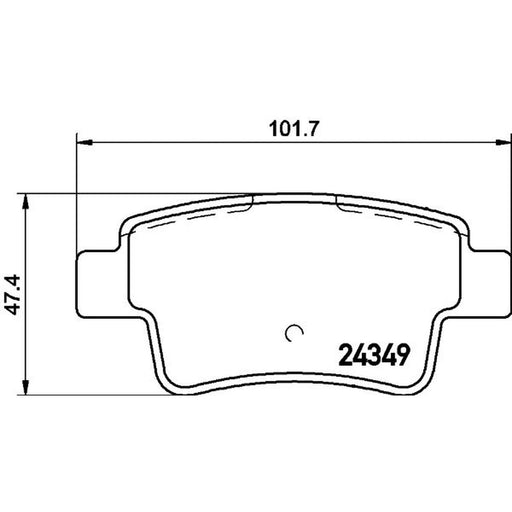 DON Rear Brake Pad Set PCP1442