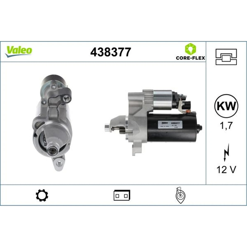 Valeo Starter Motor 12V 1.7kW 10 Teeth 438377
