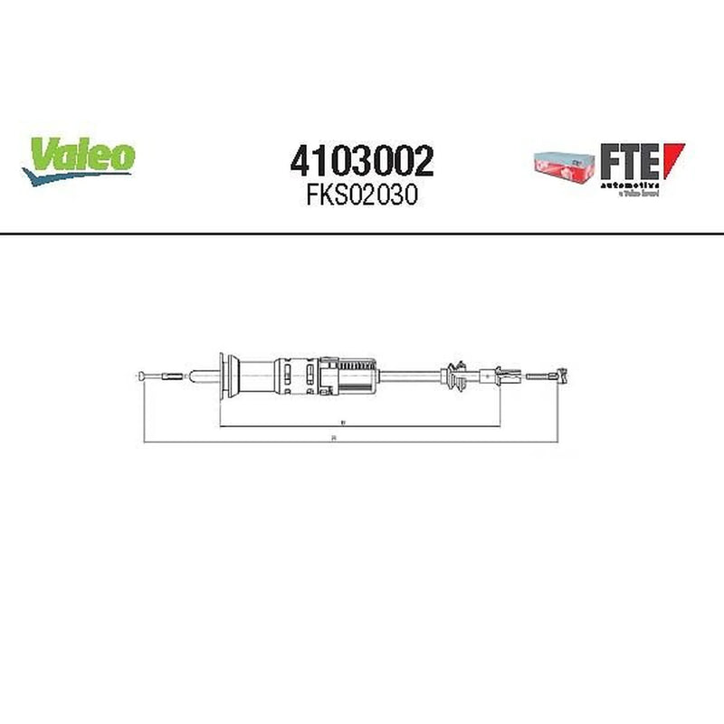 Valeo Clutch Control Cable Pull 4103002