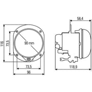 Hella Front Left Fog Light H15 1N0 010 294-001