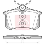 Apec Rear Brake Pad Set PAD2367