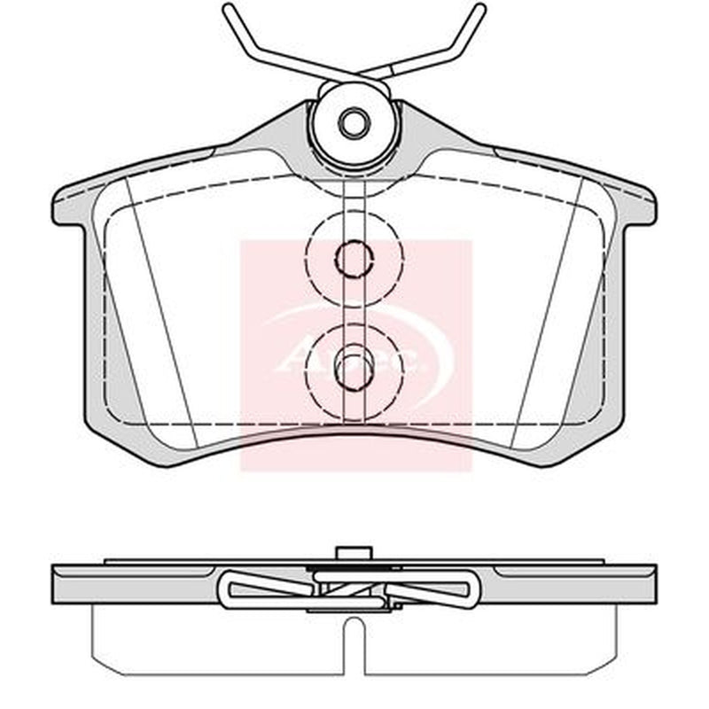 Apec Rear Brake Pad Set PAD2367