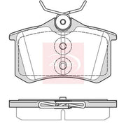Apec Rear Brake Pad Set PAD2367